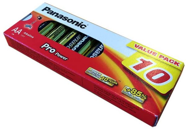 Baterija (elementai) ALKALINE PANASONIC AA, 30vnt.
