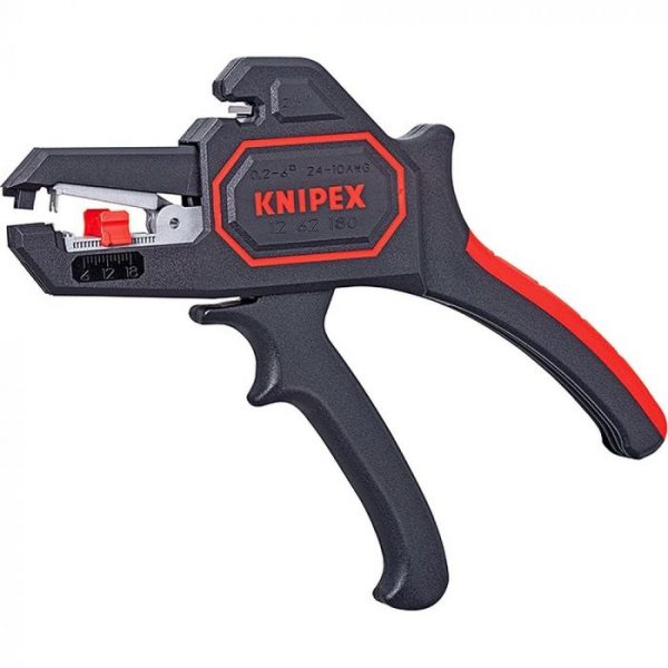 Kabelio nužievintojas KNIPEX 0.2-6.0mm² 180mm, 12 62 180