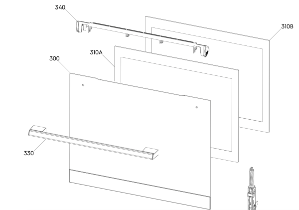 Orkaitės ELECTROLUX vidinis durų stiklas 479x396mm - Image 2